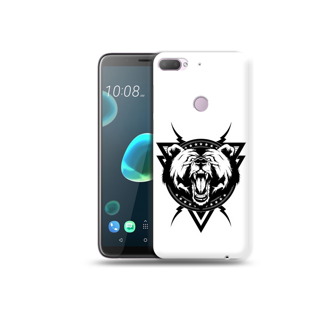 

Чехол MyPads Tocco для HTC Desire 12 Plus медведь в треугольнике, Прозрачный, Tocco