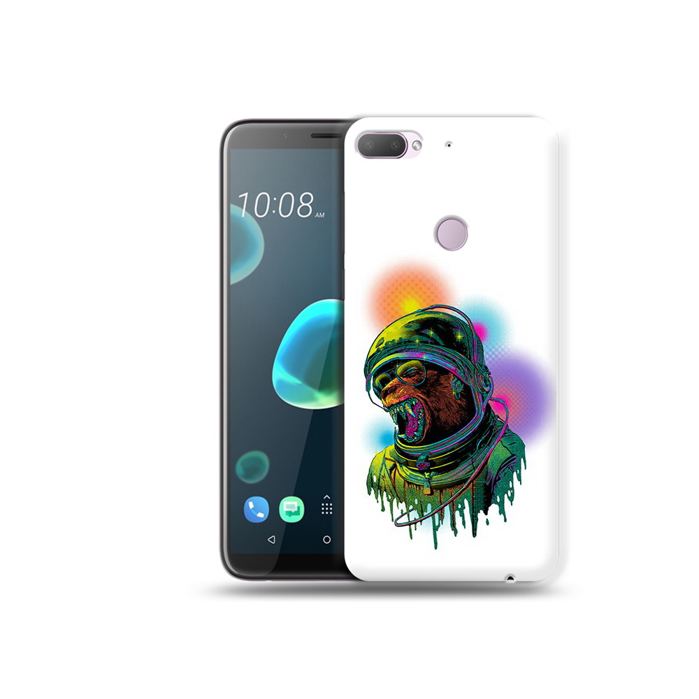 

Чехол MyPads Tocco для HTC Desire 12 Plus медведь космонавт, Прозрачный, Tocco