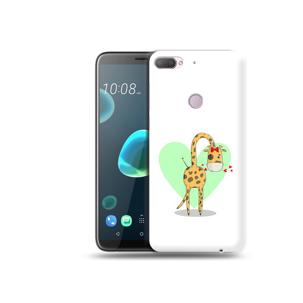 

Чехол MyPads Tocco для HTC Desire 12 Plus Влюбленный жираф 14 февраля, Прозрачный, Tocco