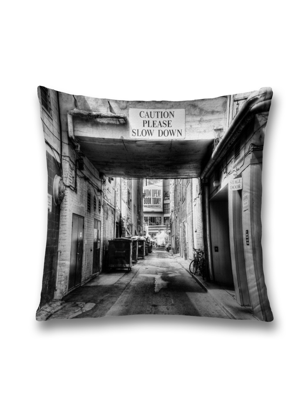 

Наволочка декоративная JoyArty "Опасное место" на молнии, 45x45 см, Серый