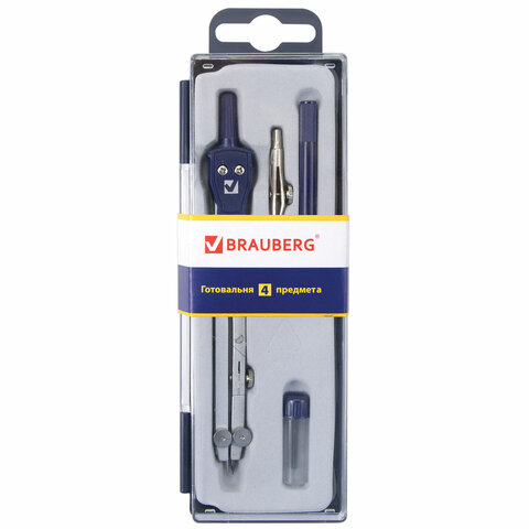 

Готовальня Brauberg Student Oxford 210335 4 предмета с рейсфедером, 868