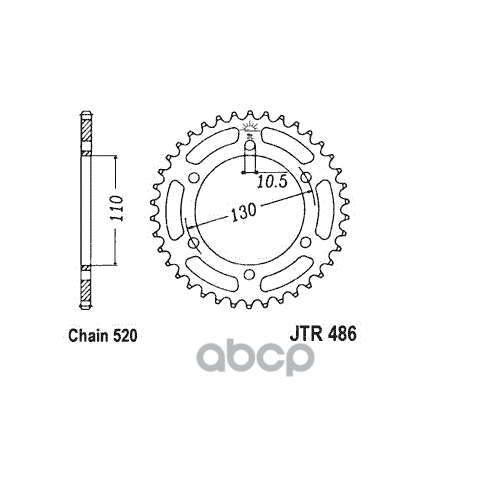 

Звезда Мотоциклетная Jt Jtr486.47 JT Sprockets арт. JTR486.47
