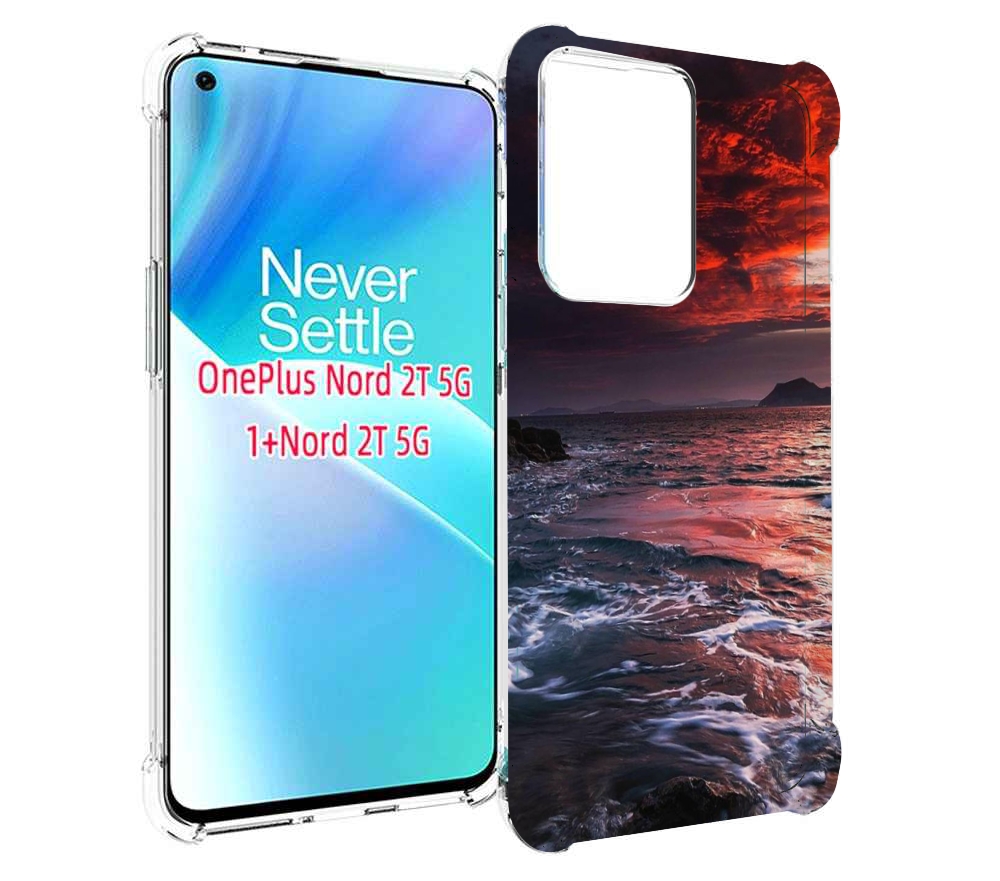 

Чехол MyPads красивый залив для OnePlus Nord 2T, Прозрачный, Tocco