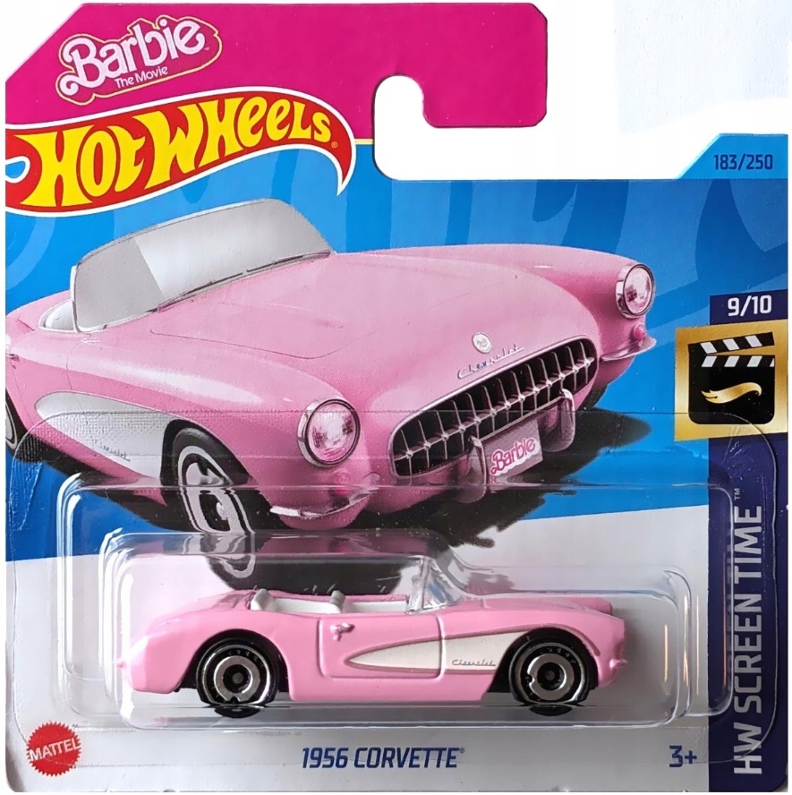 

Машинка базовой коллекции Hot Wheels 1956 CORVETTE розовая 5785/HKG52, Розовый, 5785
