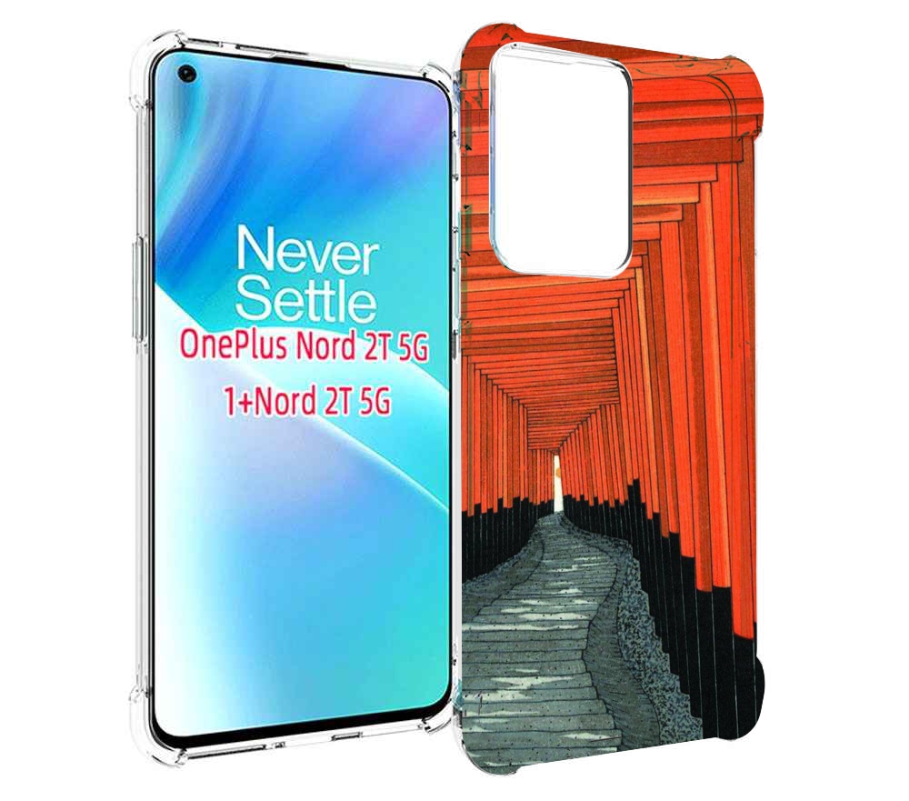 

Чехол MyPads красный коридор для OnePlus Nord 2T, Прозрачный, Tocco