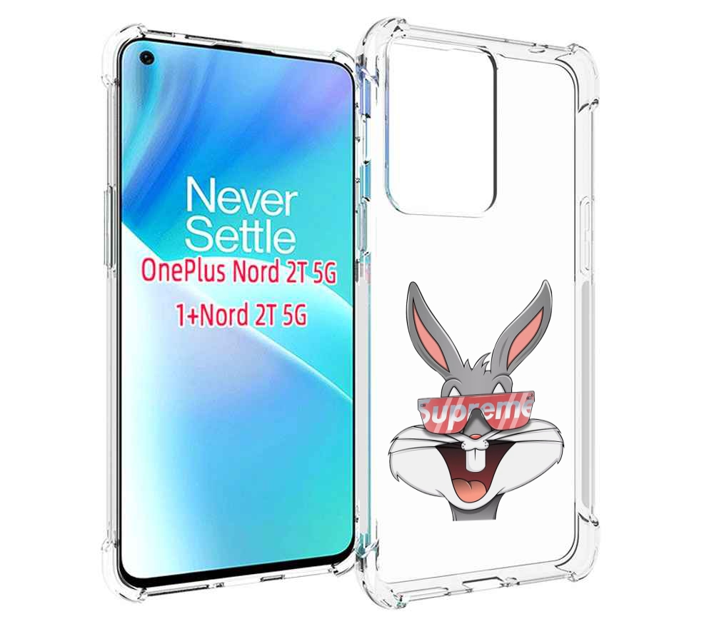 

Чехол MyPads крутой-заяц для OnePlus Nord 2T, Прозрачный, Tocco