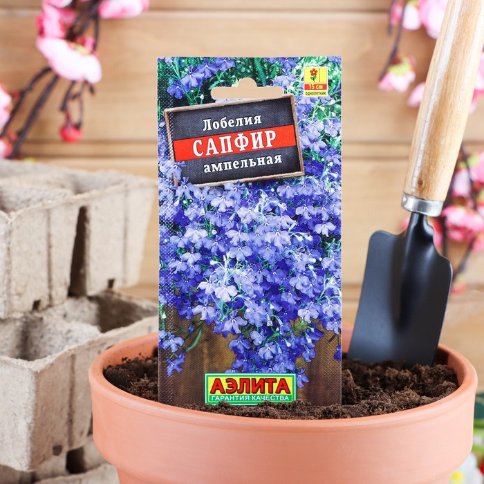 

Семена лобелия Аэлита Сапфир 1314075-3p 3 уп.