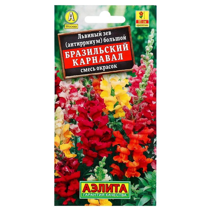 

Семена львиный зев Аэлита Бразильский Карнавал 1314076-3p 3 уп.
