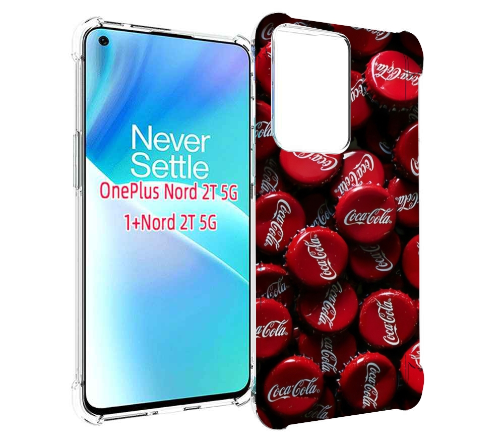 

Чехол MyPads крышки от кокаколы для OnePlus Nord 2T, Прозрачный, Tocco
