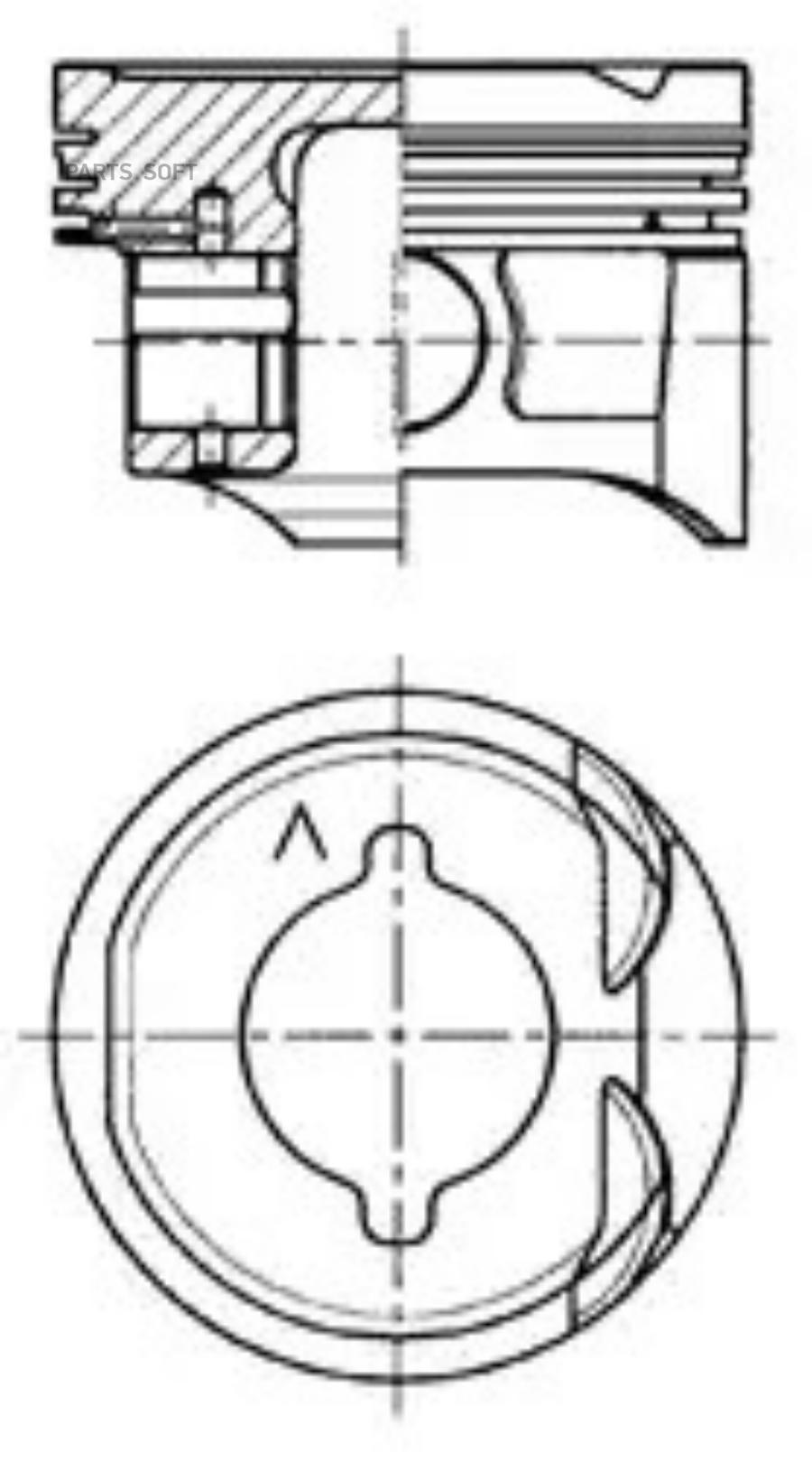 

41284600 Kolbenschmidt Поршень Dm.79.50x1.5x1.5x2.5 S KOLBENSCHMIDT арт. 41284600