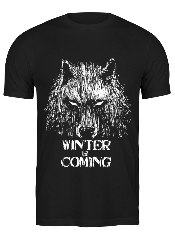 

Футболка мужская Printio Winter is coming черная 3XL, Winter is coming