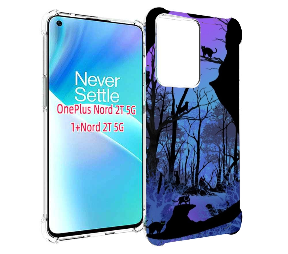 

Чехол MyPads лес внутри кота для OnePlus Nord 2T, Прозрачный, Tocco