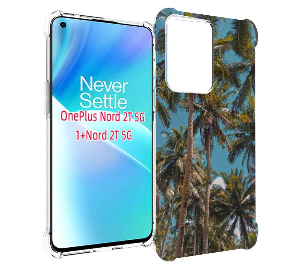 

Чехол MyPads летние пальмы для OnePlus Nord 2T, Прозрачный, Tocco