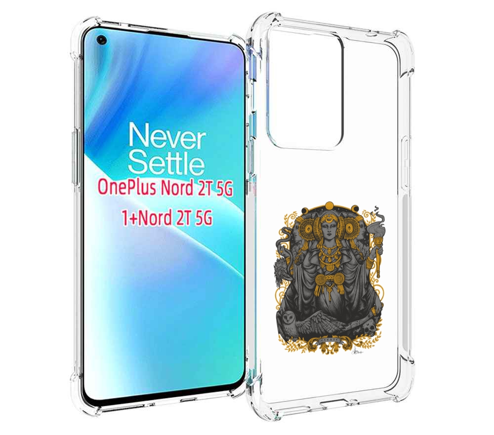 

Чехол MyPads божество с золотыми элементами для OnePlus Nord 2T, Прозрачный, Tocco