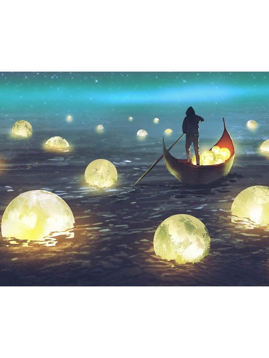 

Картина по номерам "Ночь в море" 54174 размер 50х40, Ночь в море