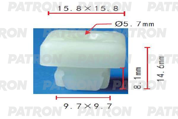 

Клипса Автомобильная PATRON P371882