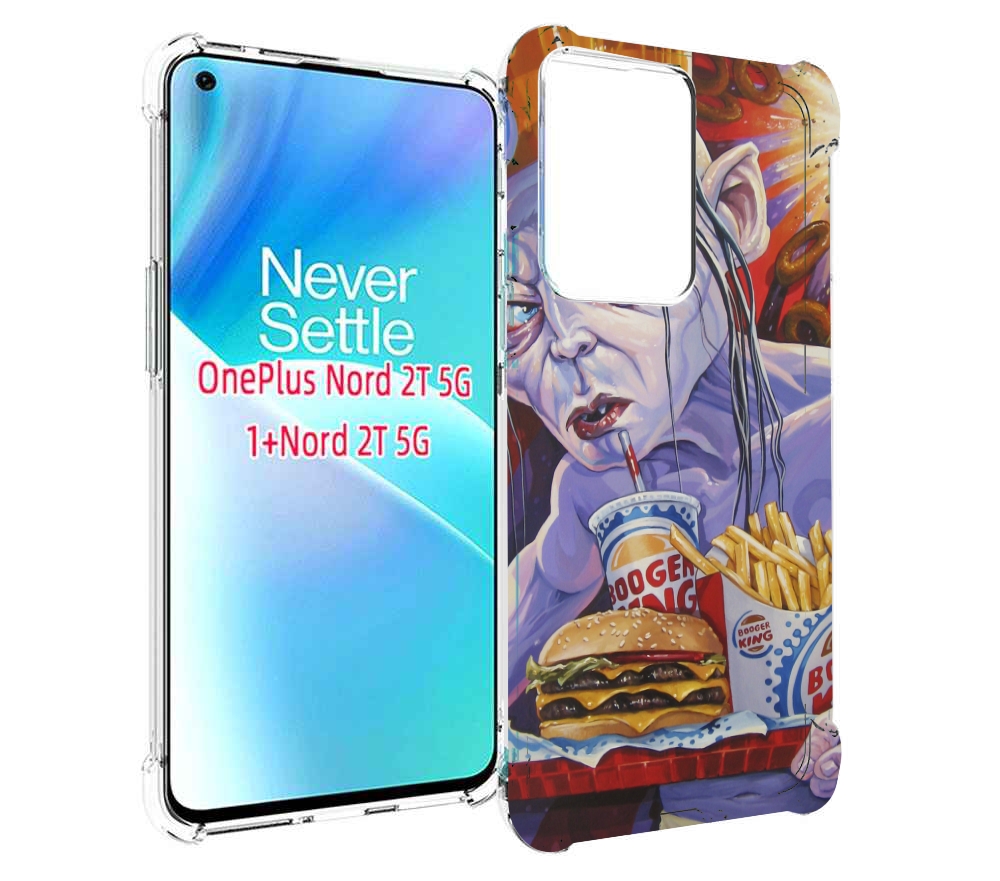 

Чехол MyPads любитель бургер кинга для OnePlus Nord 2T, Прозрачный, Tocco