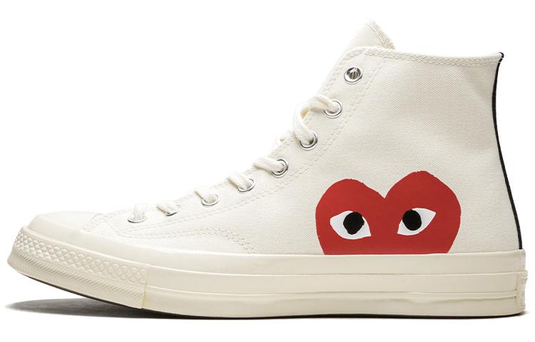 

Кеды унисекс Converse CDG Chuck Taylor All Star1970s hi белые 35 EU, Белый, CDG x Converse Chuck Taylor All Star1970s hi