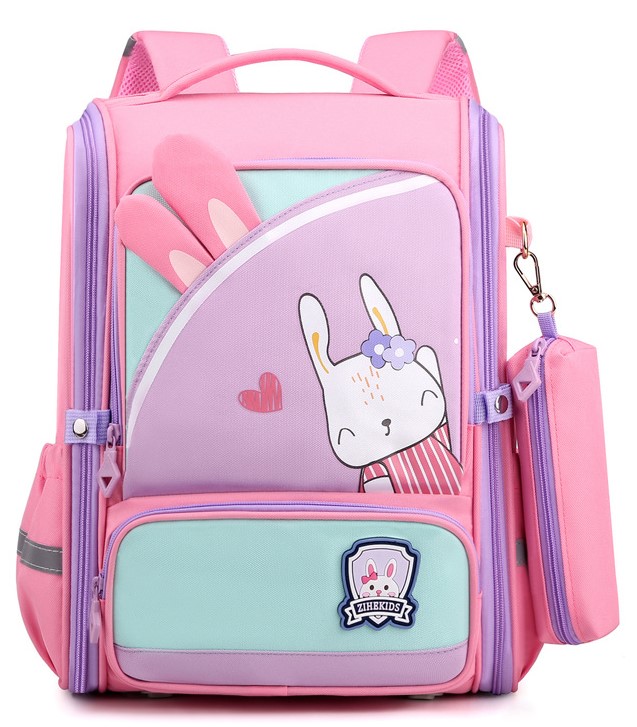 

Рюкзак ZIHEKIDS школьный, с пеналом, розовый, backpack4pink2, Pink2