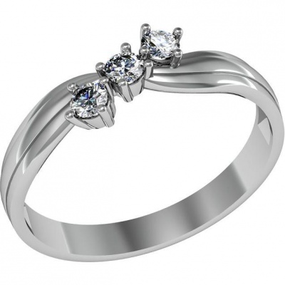 

Кольцо из серебра с фианитом р. 16 ПРИВОЛЖСКИЙ ЮВЕЛИР 261494-FA11, 261494-FA11