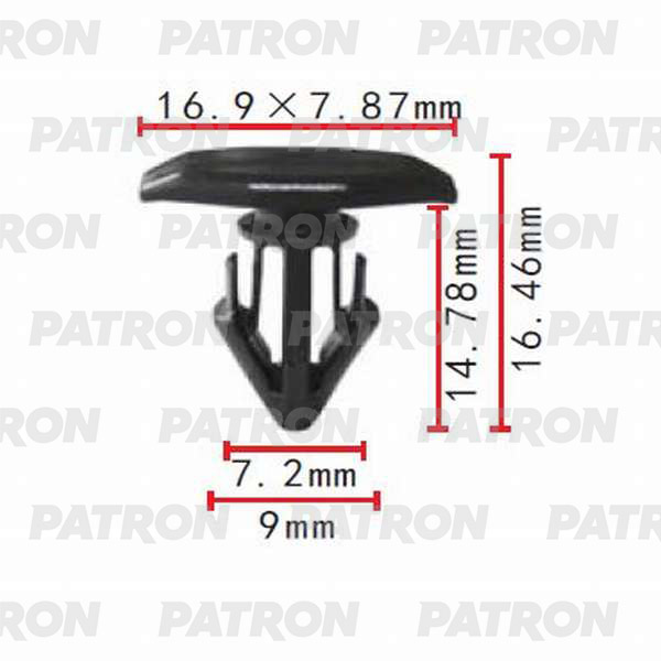 

Клипса Автомобильная PATRON P370103