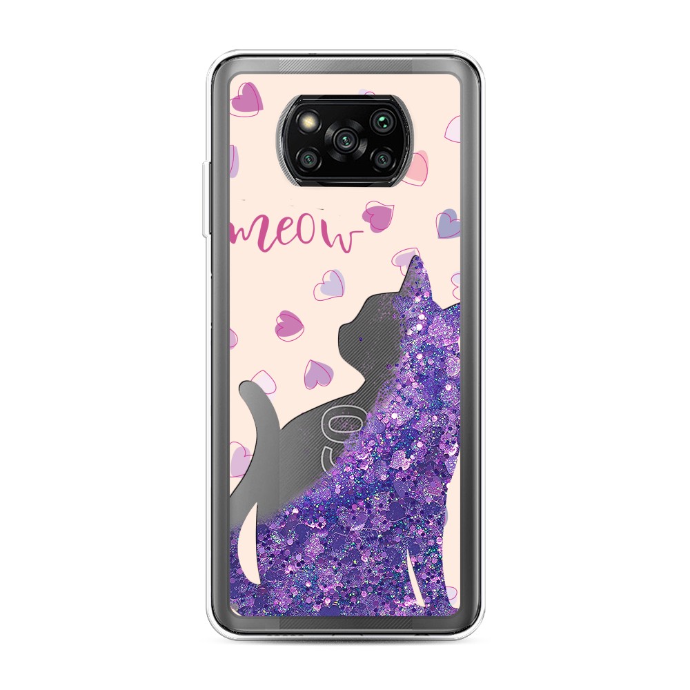 

Чехол Awog на Poco X3/X3 Pro "Прозрачный кот", Разноцветный, 310692-1