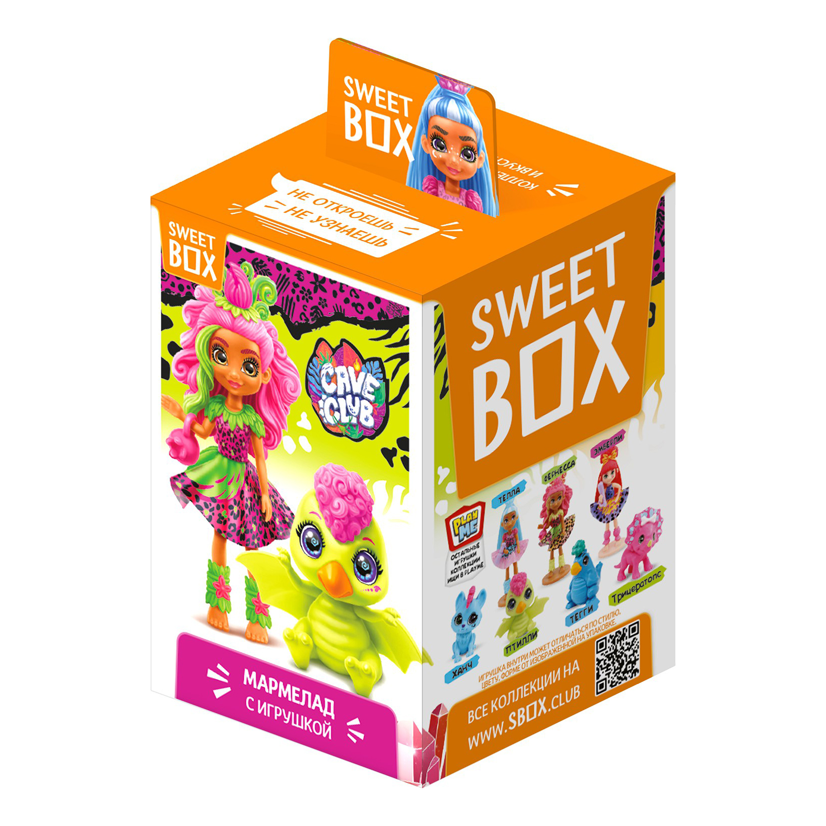

Мармелад Sweet Box Cave Club с игрушкой в коробке 10 г