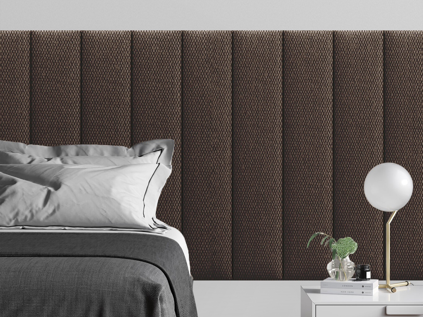 

Мягкое изголовье кровати Cabrio Brown 20х100 см 1 шт., Коричневый