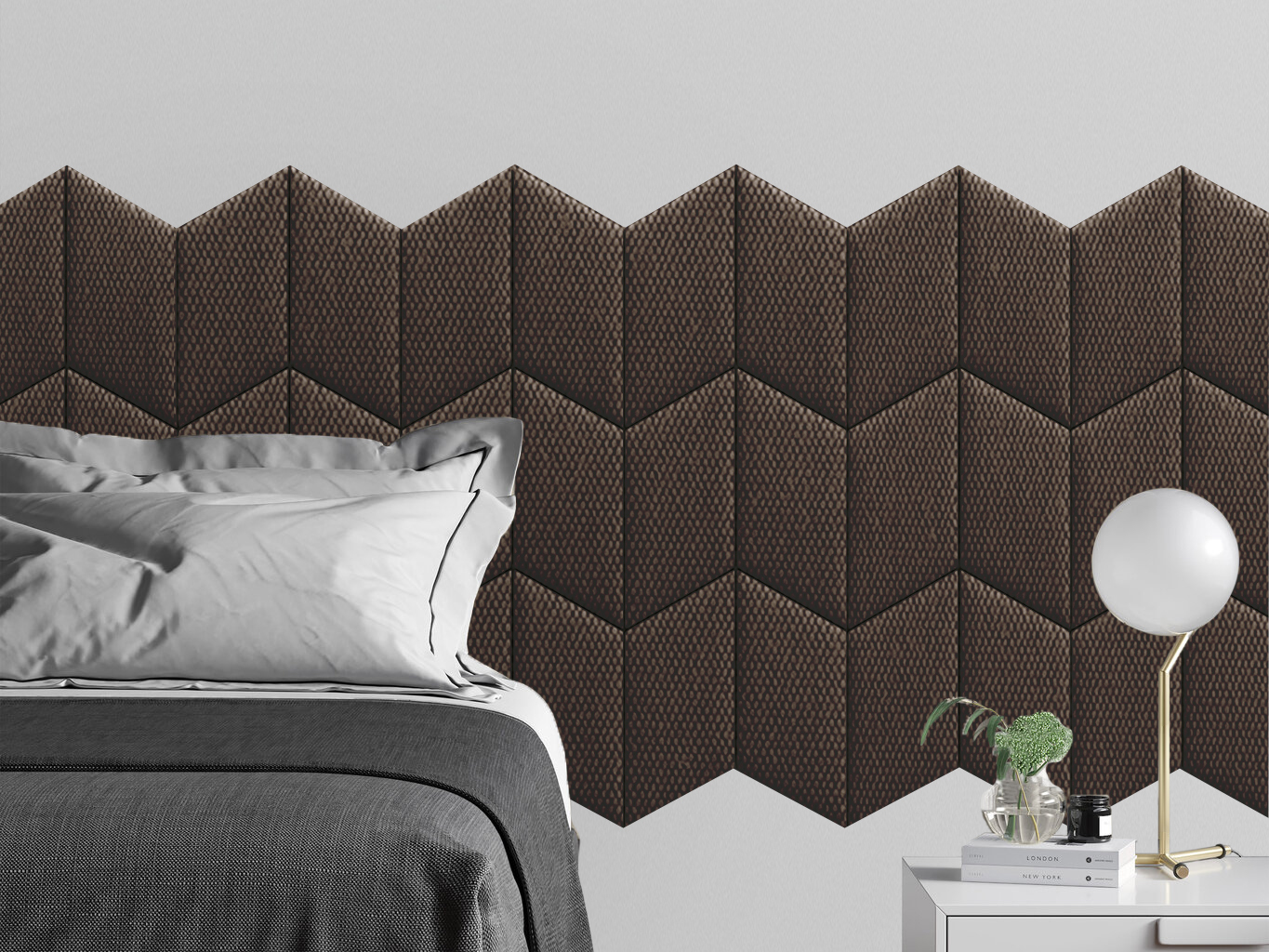 

Мягкое изголовье кровати Cabrio Brown 30х45PL см 2 шт., Коричневый