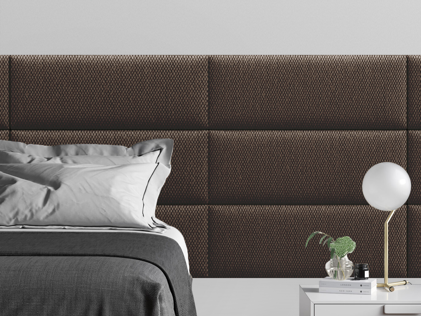 

Мягкое изголовье кровати Cabrio Brown 30х80 см 1 шт., Коричневый