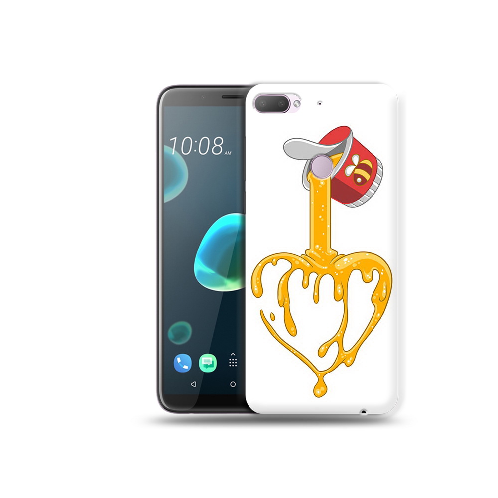 

Чехол MyPads Tocco для HTC Desire 12 Plus медовое сердце, Прозрачный, Tocco