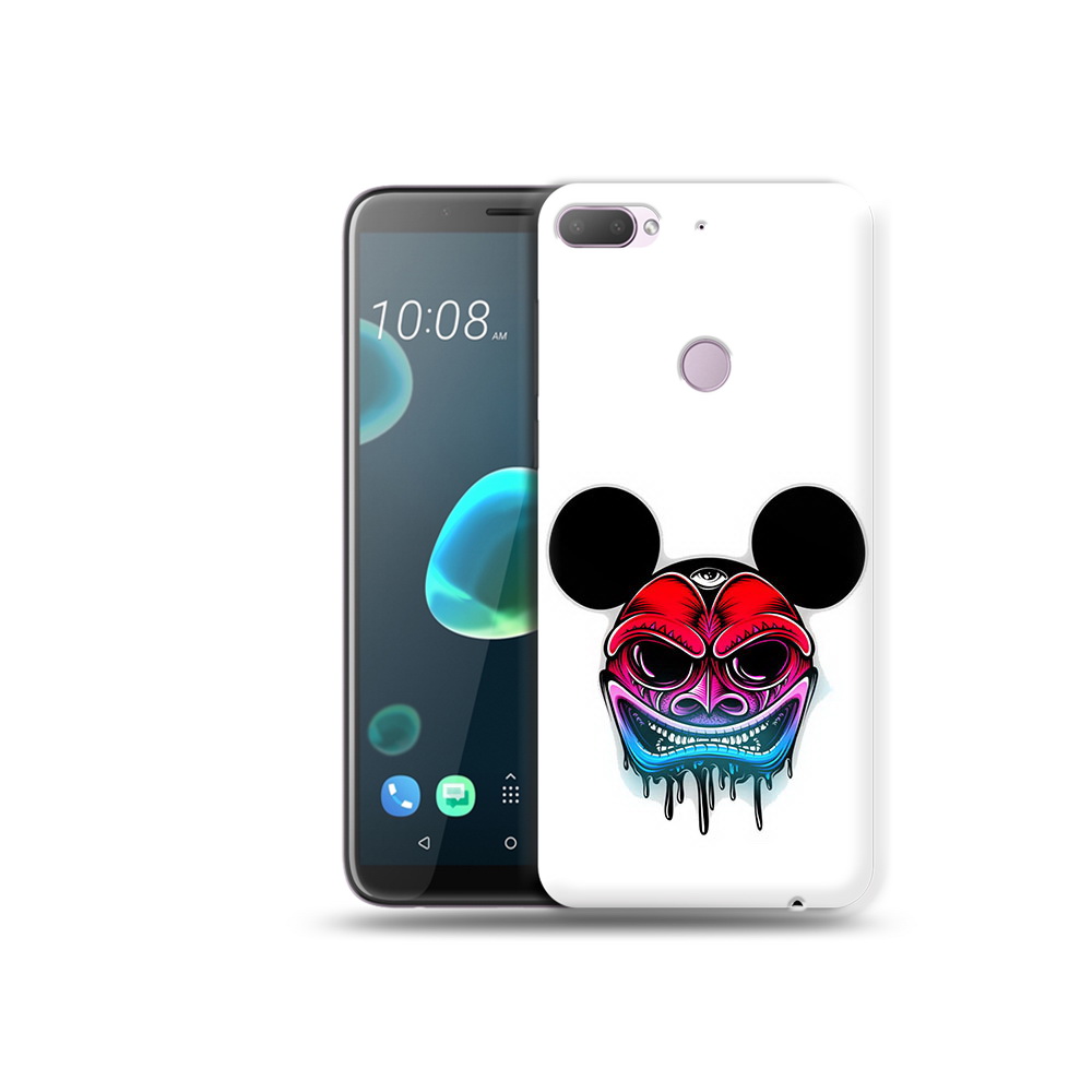 

Чехол MyPads Tocco для HTC Desire 12 Plus микки в маске, Прозрачный, Tocco