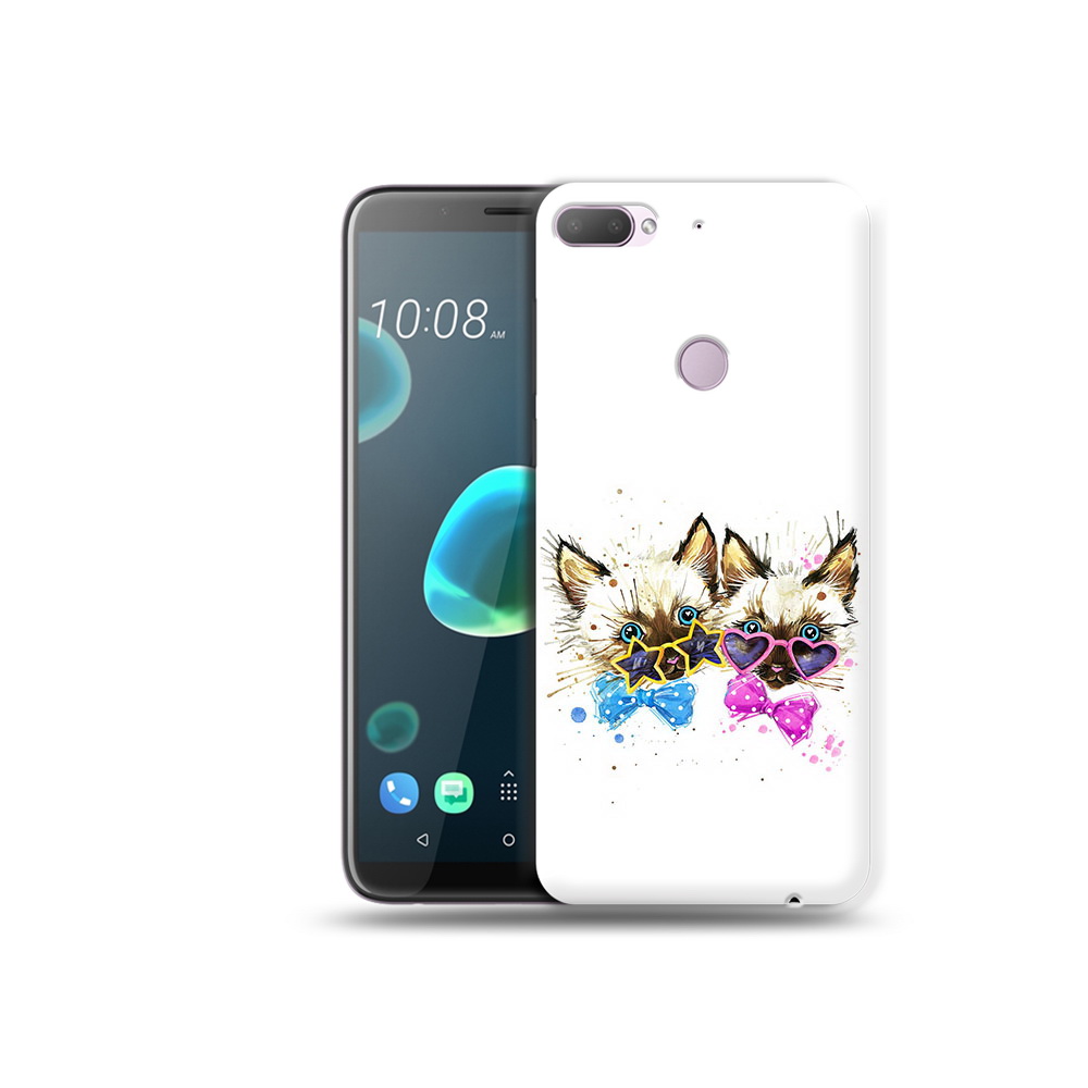 

Чехол MyPads Tocco для HTC Desire 12 Plus милые котята, Прозрачный, Tocco