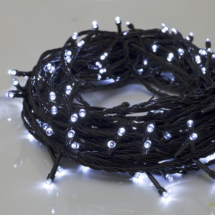 

Luazon Lighting Нить, 20 м, LED-200-220V, 8 режимов, нить темная, свечение белое