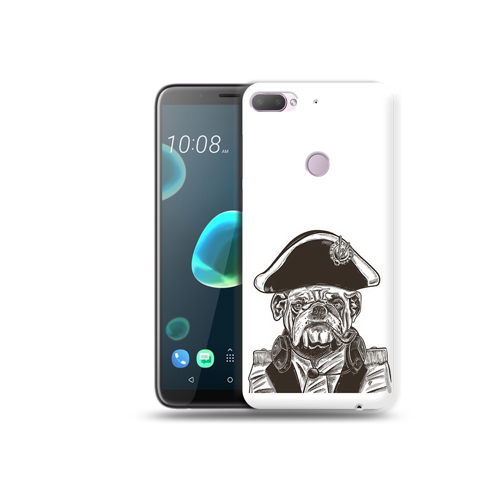 

Чехол MyPads Tocco для HTC Desire 12 Plus мопс генерал, Прозрачный, Tocco