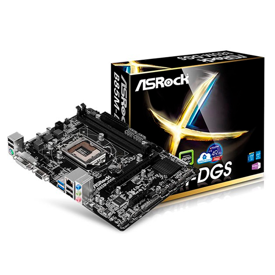 фото Материнская плата asrock b85m-dgs