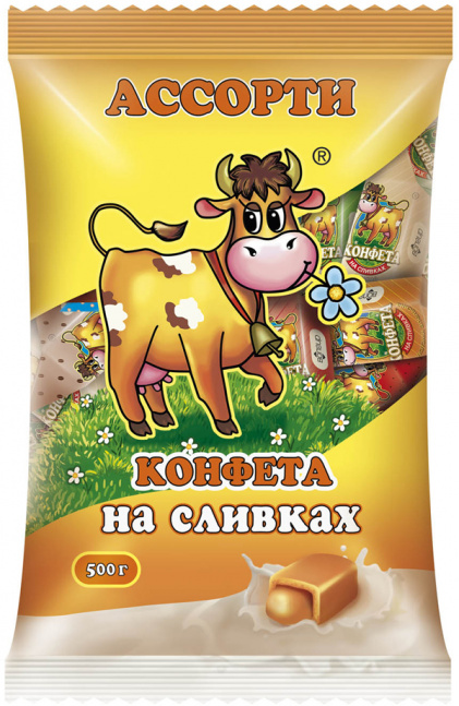 

Конфеты Волгир ассорти на сливках 500 г