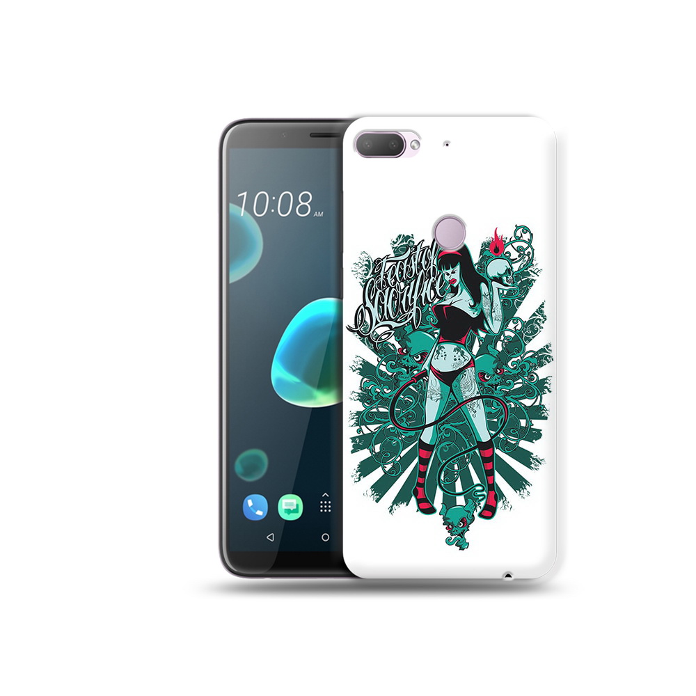 

Чехол MyPads Tocco для HTC Desire 12 Plus нарисованная девушка в татуировках, Прозрачный, Tocco