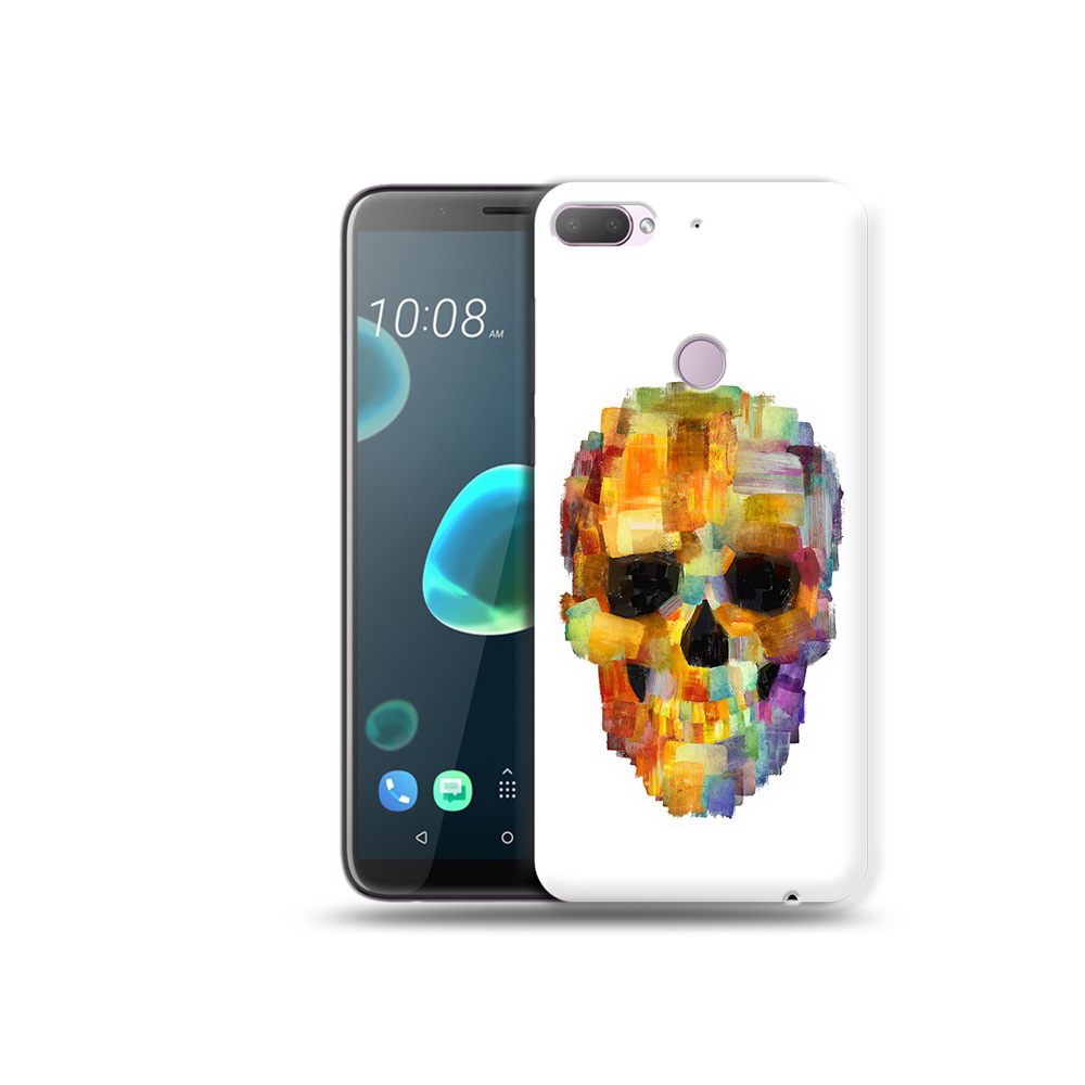 

Чехол MyPads Tocco для HTC Desire 12 Plus нарисованный череп, Прозрачный, Tocco