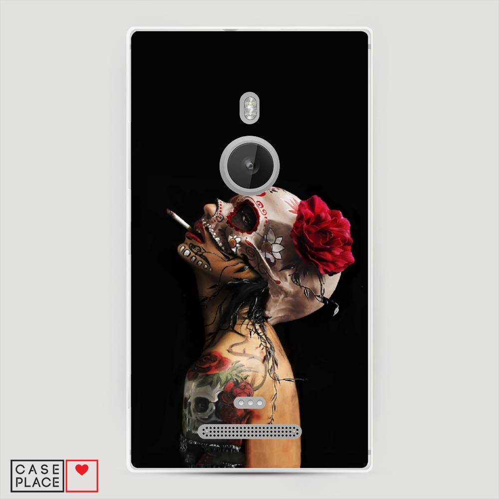 

Чехол Awog "Девушка с черепом" для Lumia 925