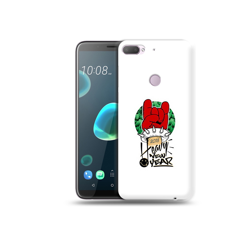 

Чехол MyPads Tocco для HTC Desire 12 Plus Гангстер новый год, Прозрачный, Tocco