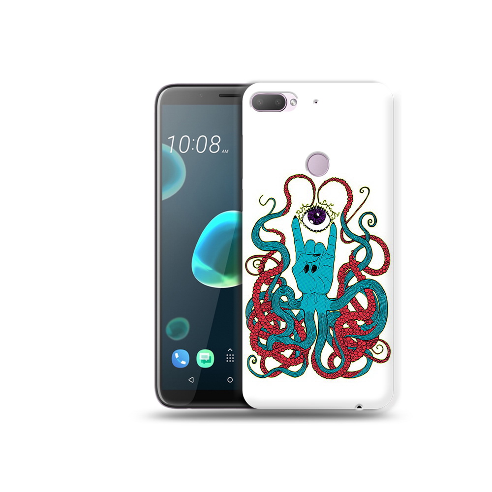 

Чехол MyPads Tocco для HTC Desire 12 Plus осьминог-рука абстракция, Прозрачный, Tocco
