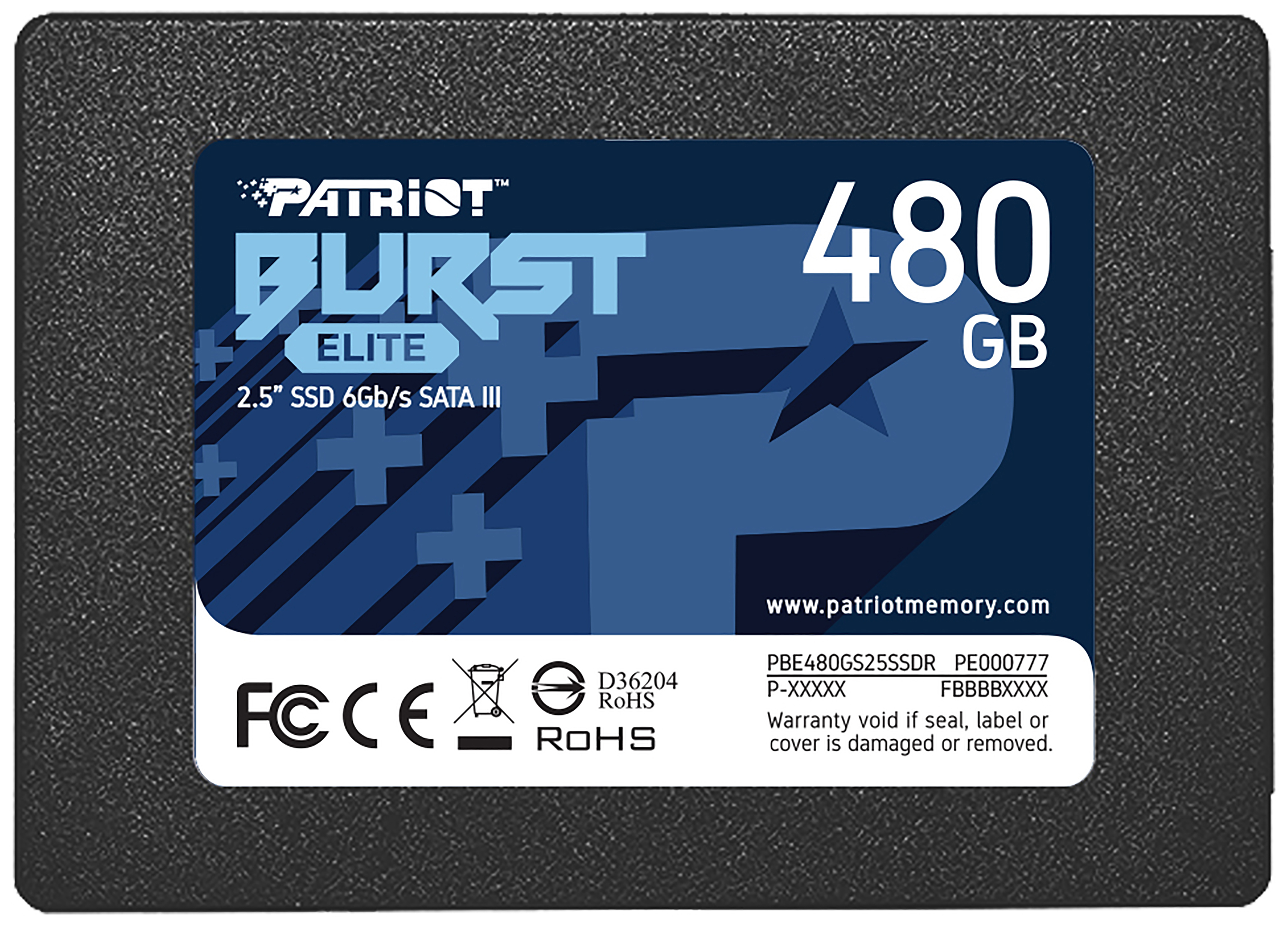 

SSD диск PATRIOT Burst Elite 480ГБ (PBE480GS25SSDR), Burst Elite PBE480GS25SSDR