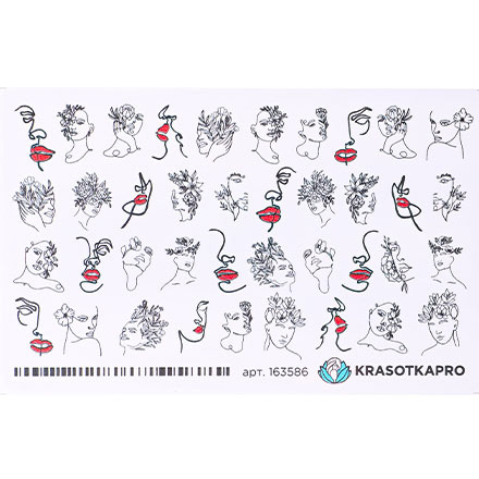 

Набор KrasotkaPro Слайдер-дизайн №163586 Лица, 5 шт.