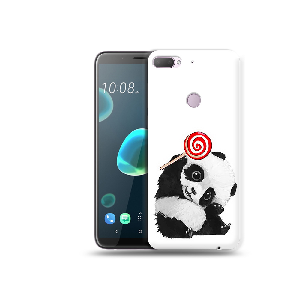 

Чехол MyPads Tocco для HTC Desire 12 Plus панда с леденцом, Прозрачный, Tocco