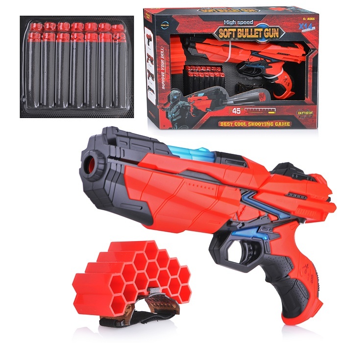 

Игрушка Oubaoloon с мягкими пулями, в коробке, Разноцветный, с мягкими пулями, в коробке