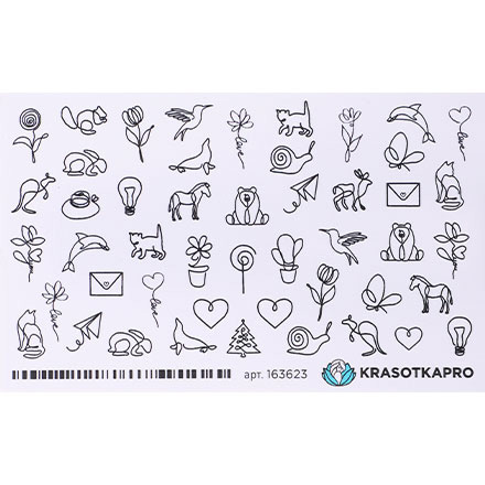 

Набор KrasotkaPro Слайдер-дизайн №163623 Линии, 5 шт.