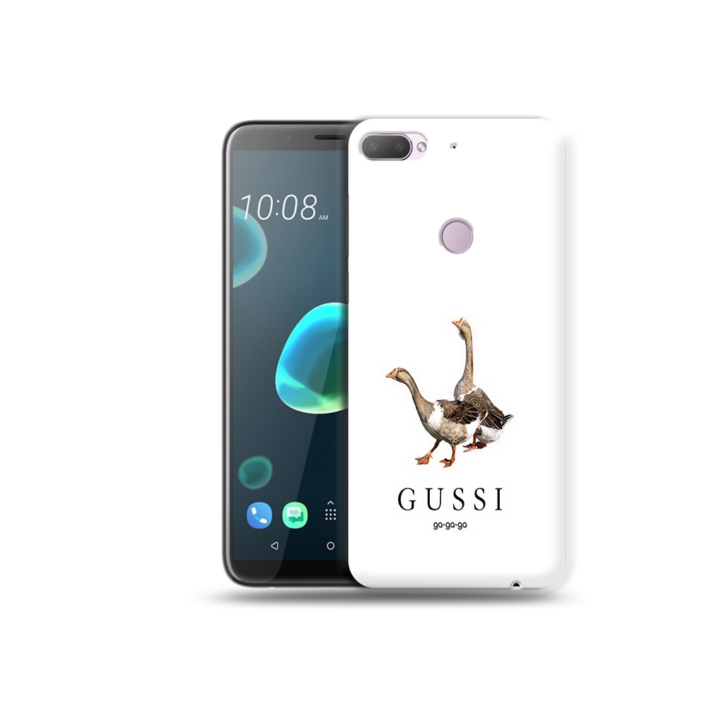 

Чехол MyPads Tocco для HTC Desire 12 Plus Гусси бренд, Прозрачный, Tocco