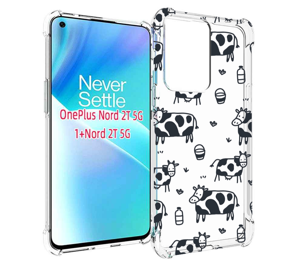 

Чехол MyPads маленькие-коровки для OnePlus Nord 2T, Прозрачный, Tocco