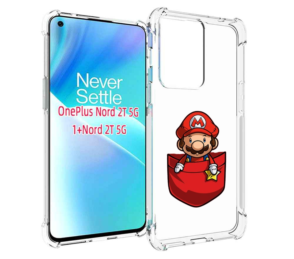 

Чехол MyPads марио в кармашке детский для OnePlus Nord 2T, Прозрачный, Tocco